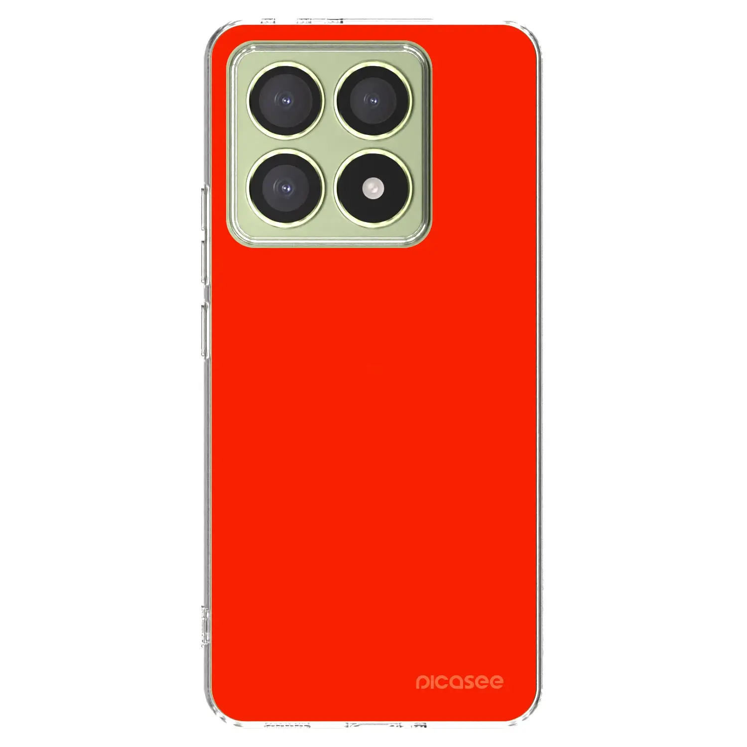 Silikonový průhledný obal pro Xiaomi 14T - Maranello Red