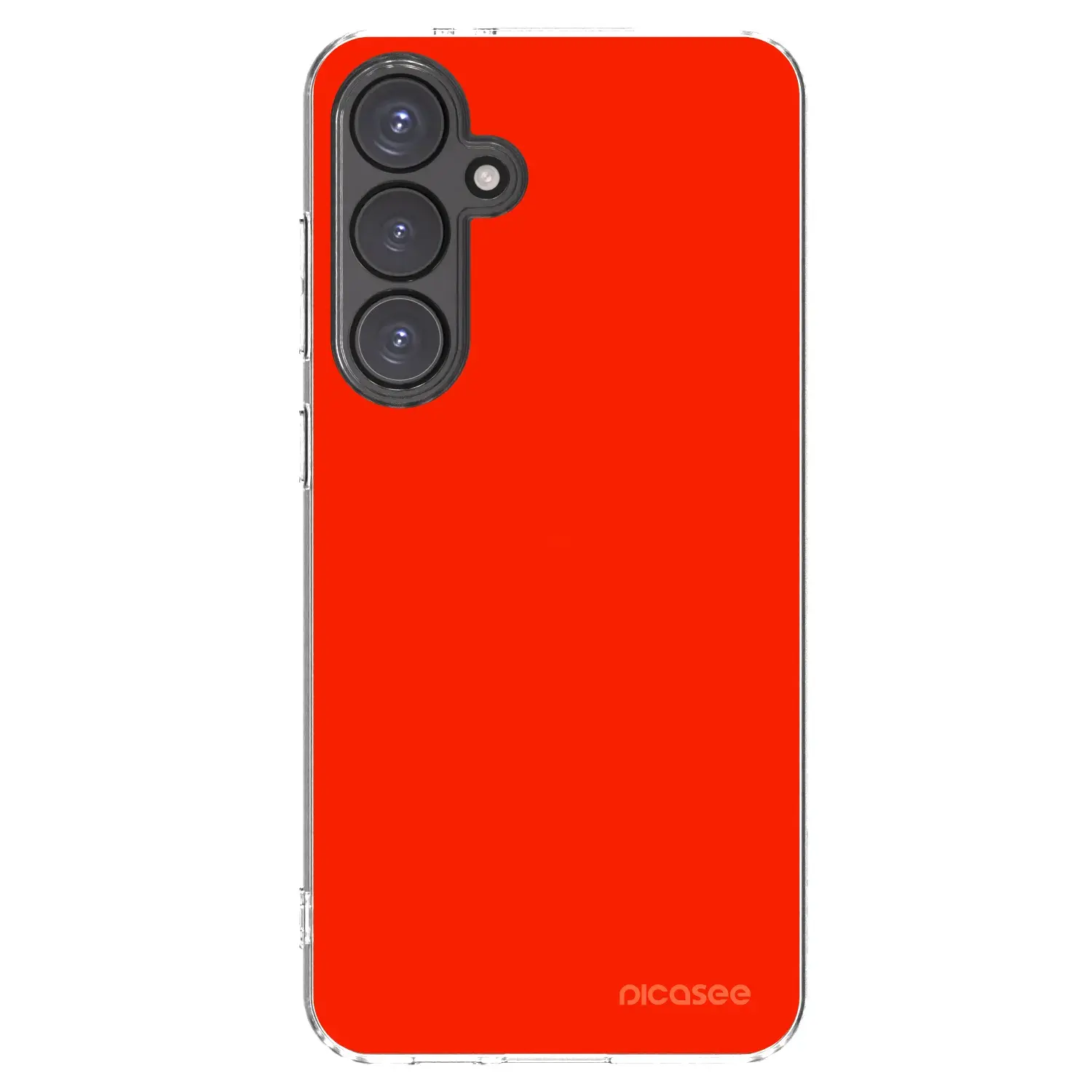 Silikonový průhledný obal pro Samsung Galaxy S24 FE S721B - Maranello Red