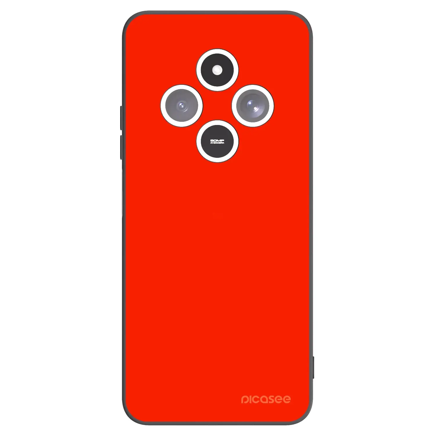 Silikonový černý obal pro Xiaomi Redmi 14C - Maranello Red