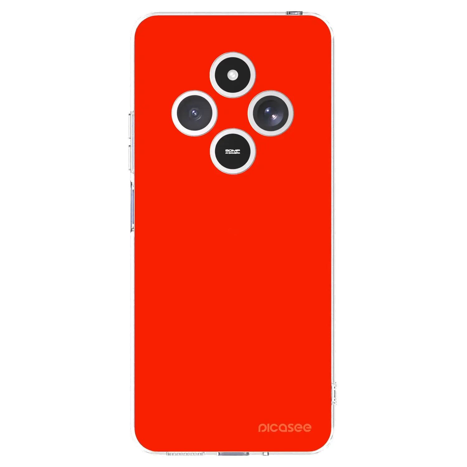 Silikonový průhledný obal pro Xiaomi Redmi 14C - Maranello Red