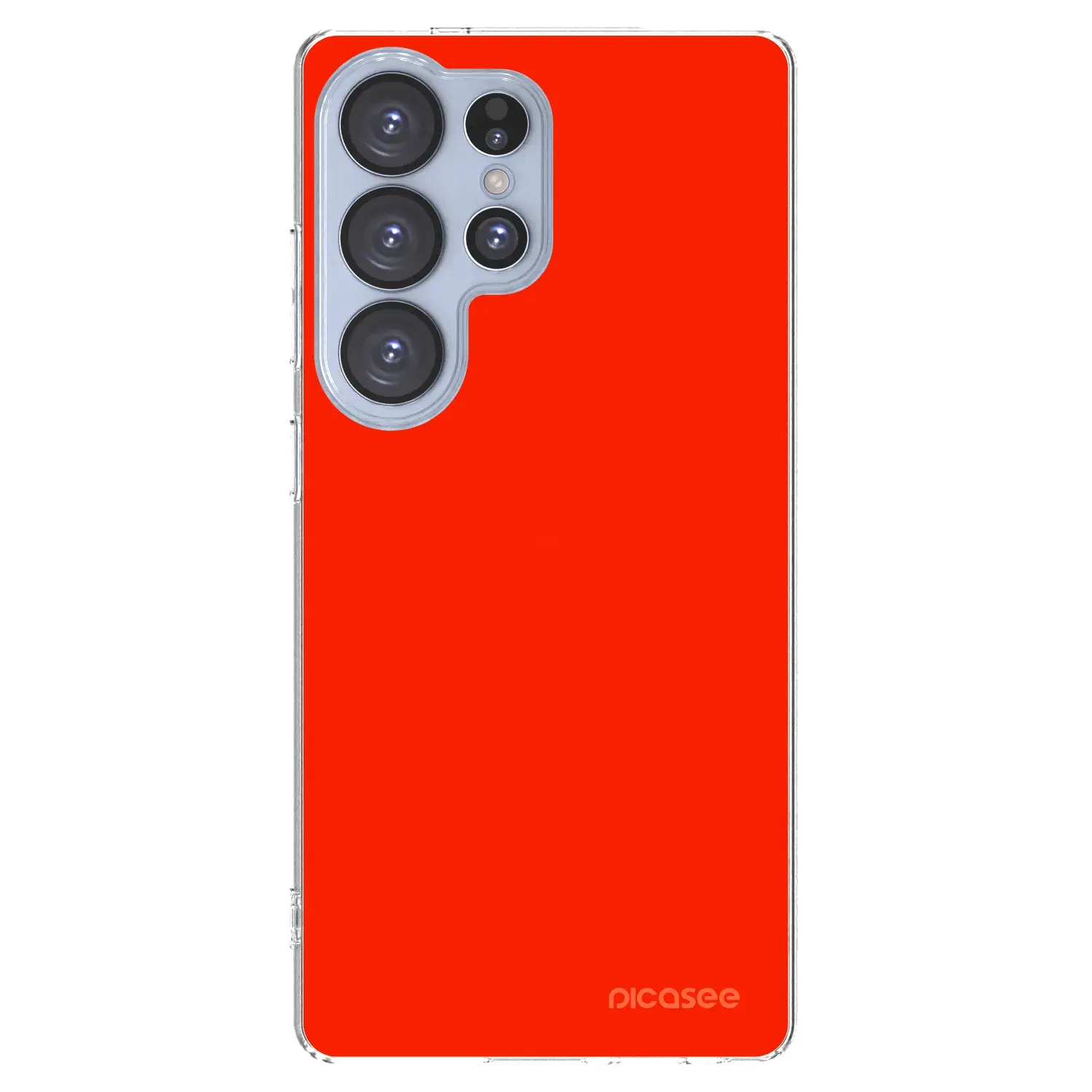 Silikonový průhledný obal pro Samsung Galaxy S25 Ultra 5G - Maranello Red