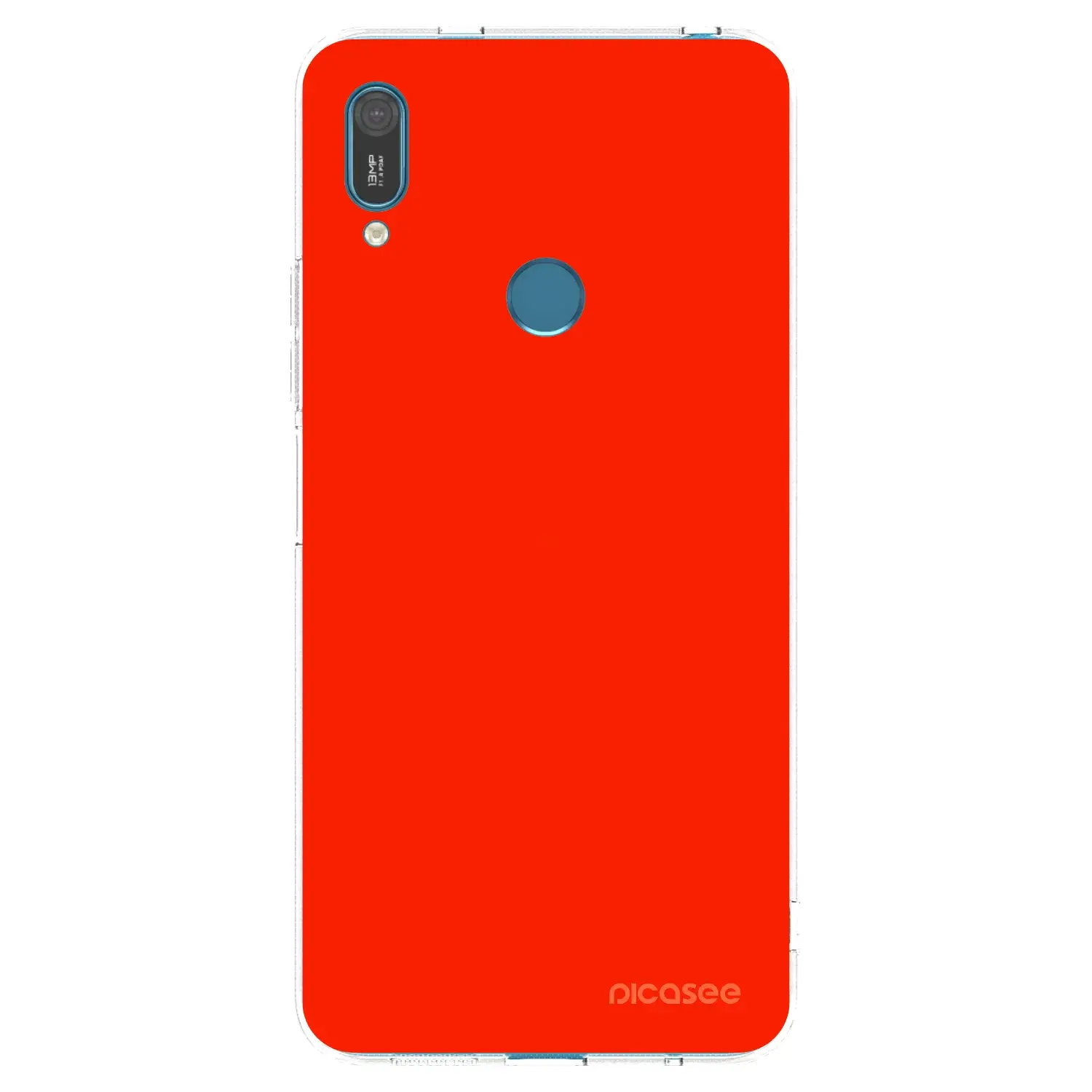 Silikonový průhledný obal pro Huawei Y7 2019 - Maranello Red