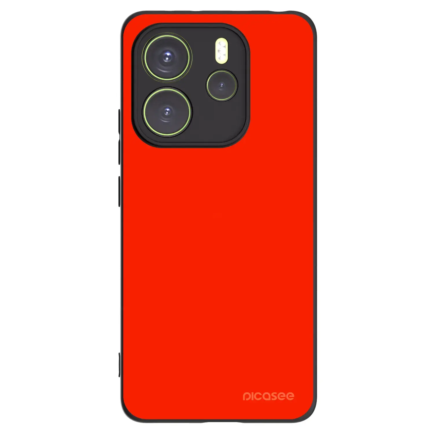 Silikonový černý obal pro Xiaomi Redmi Note 14 4G - Maranello Red