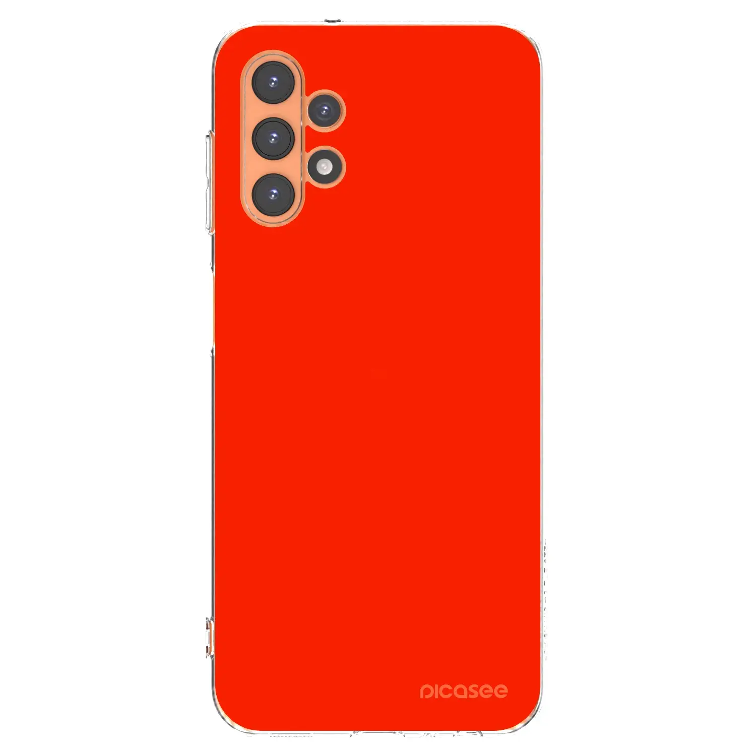 Silikonový průhledný obal pro Samsung Galaxy A13 5G - Maranello Red