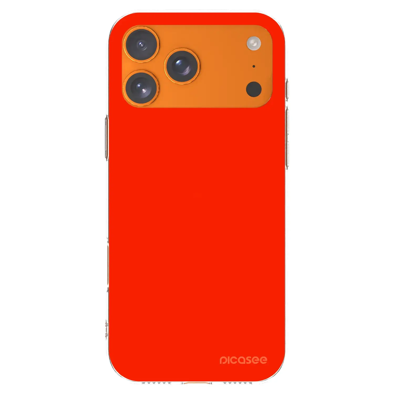 Silikonový průhledný obal pro Apple iPhone 17 Pro Max - Maranello Red