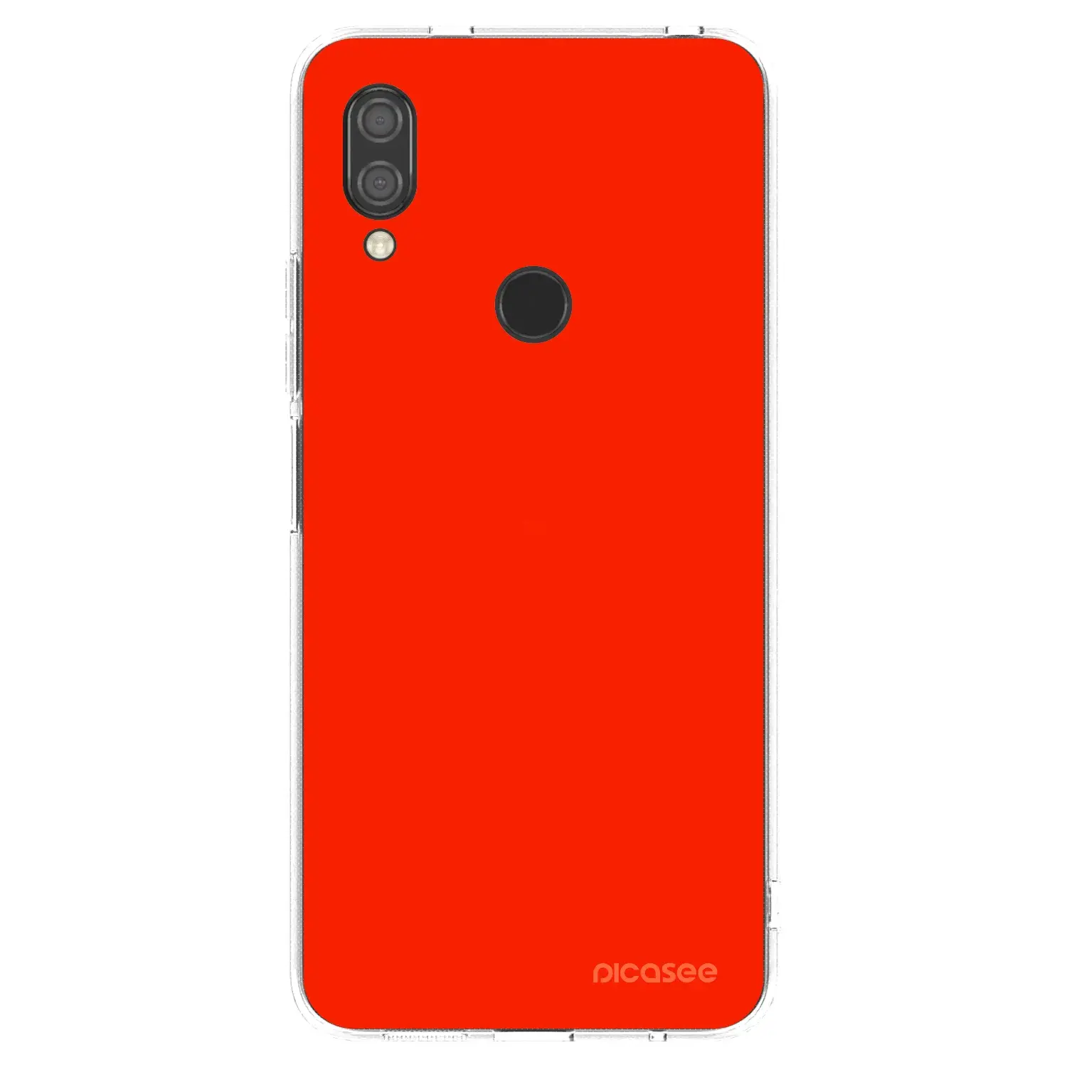 Silikonový průhledný obal pro Xiaomi Redmi 7 - Maranello Red
