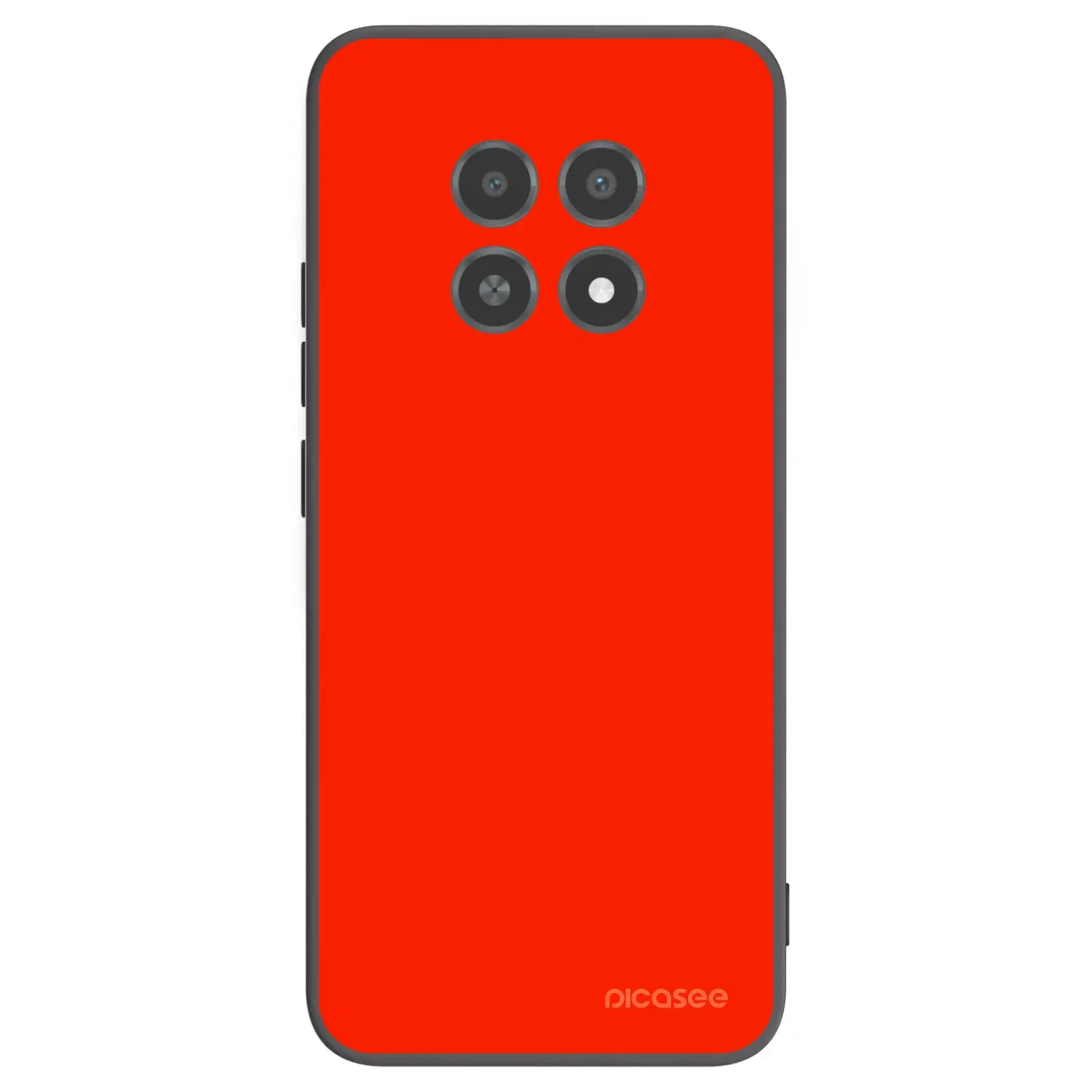 Silikonový černý obal pro Realme 12X - Maranello Red
