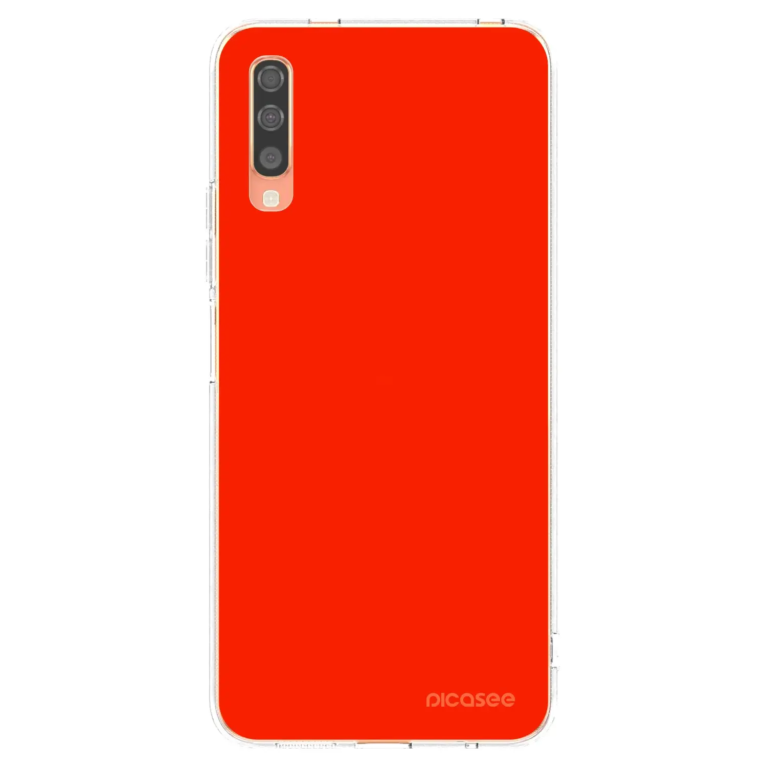 Silikonový průhledný obal pro Samsung Galaxy A70 A705F - Maranello Red