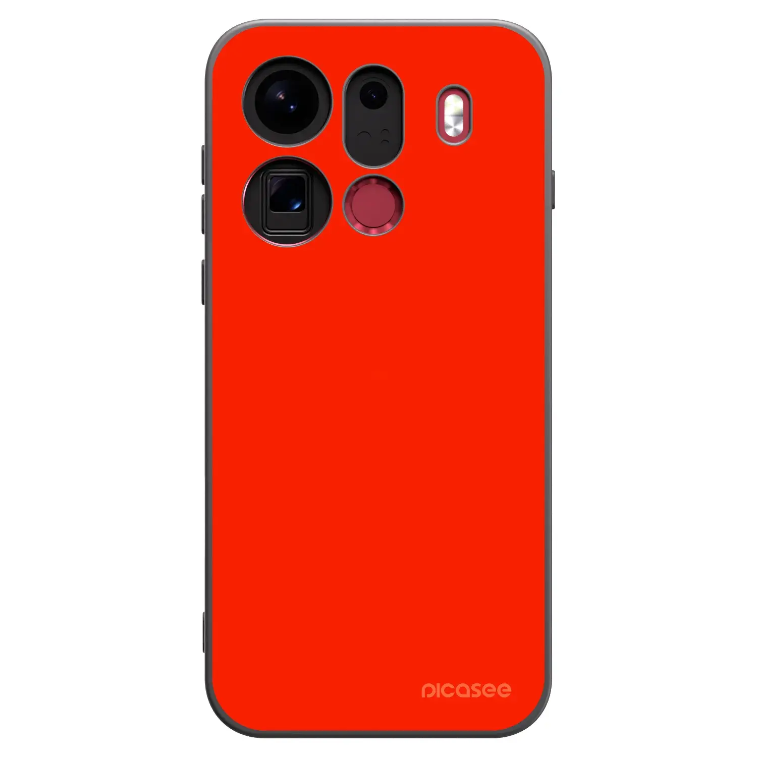 Silikonový černý obal pro OPPO Find X9 Pro - Maranello Red