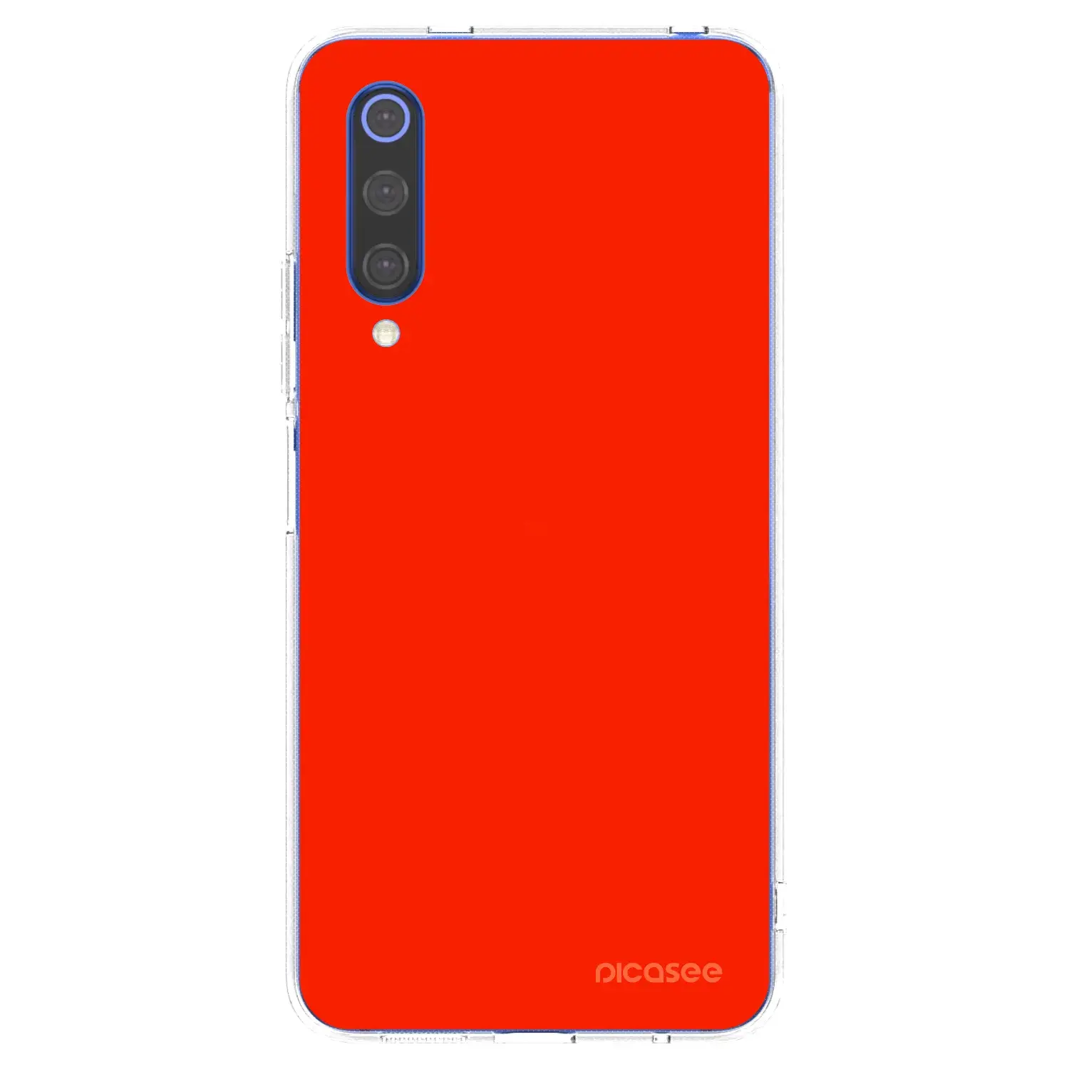 Silikonový průhledný obal pro Xiaomi Mi 9 SE - Maranello Red