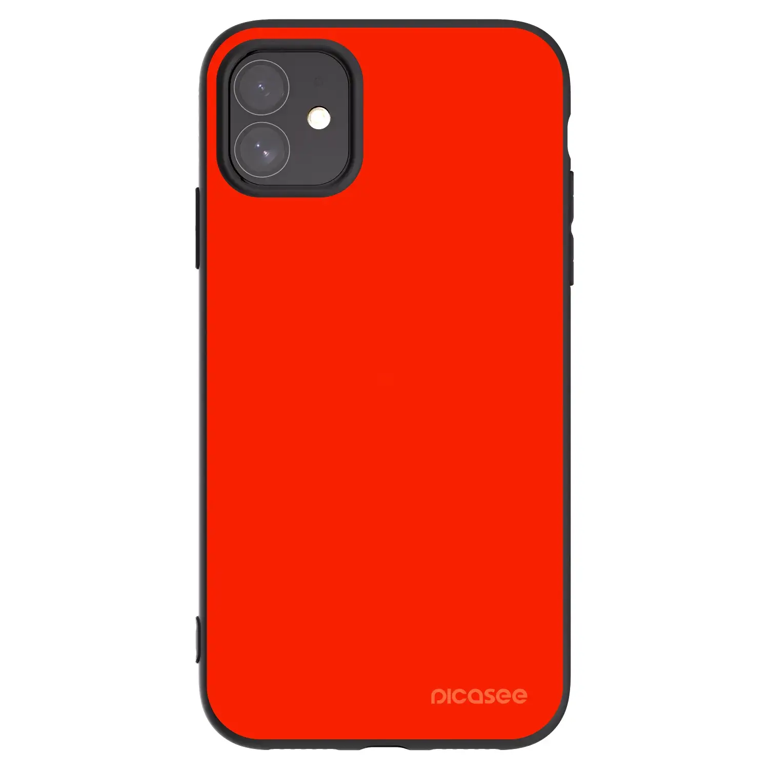 Silikonový černý obal pro Apple iPhone 11 - Maranello Red