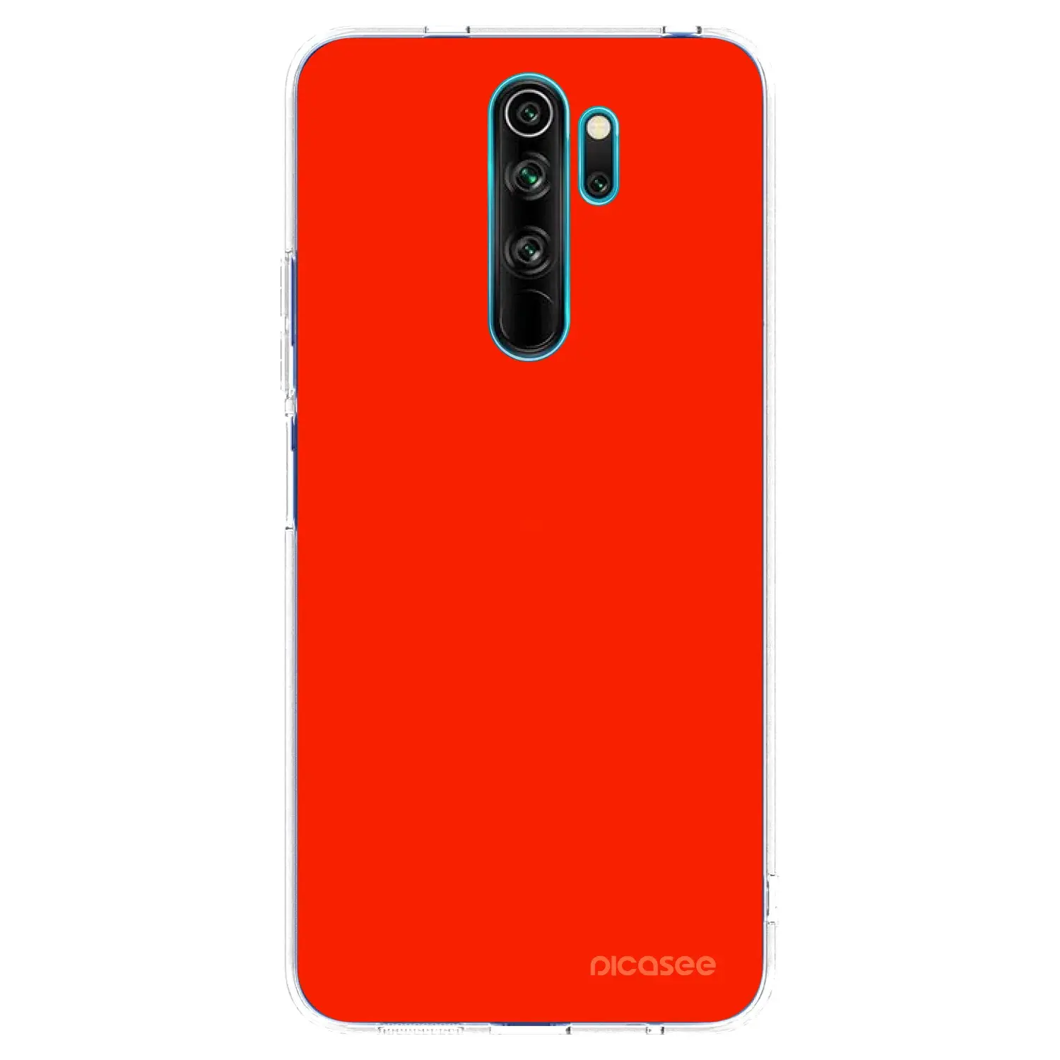 Silikonový průhledný obal pro Xiaomi Redmi Note 8 Pro - Maranello Red