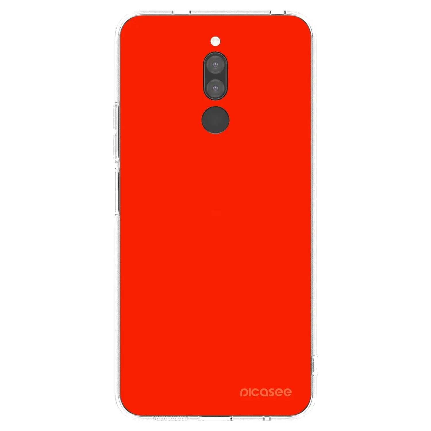 Silikonový průhledný obal pro Xiaomi Redmi 8 - Maranello Red