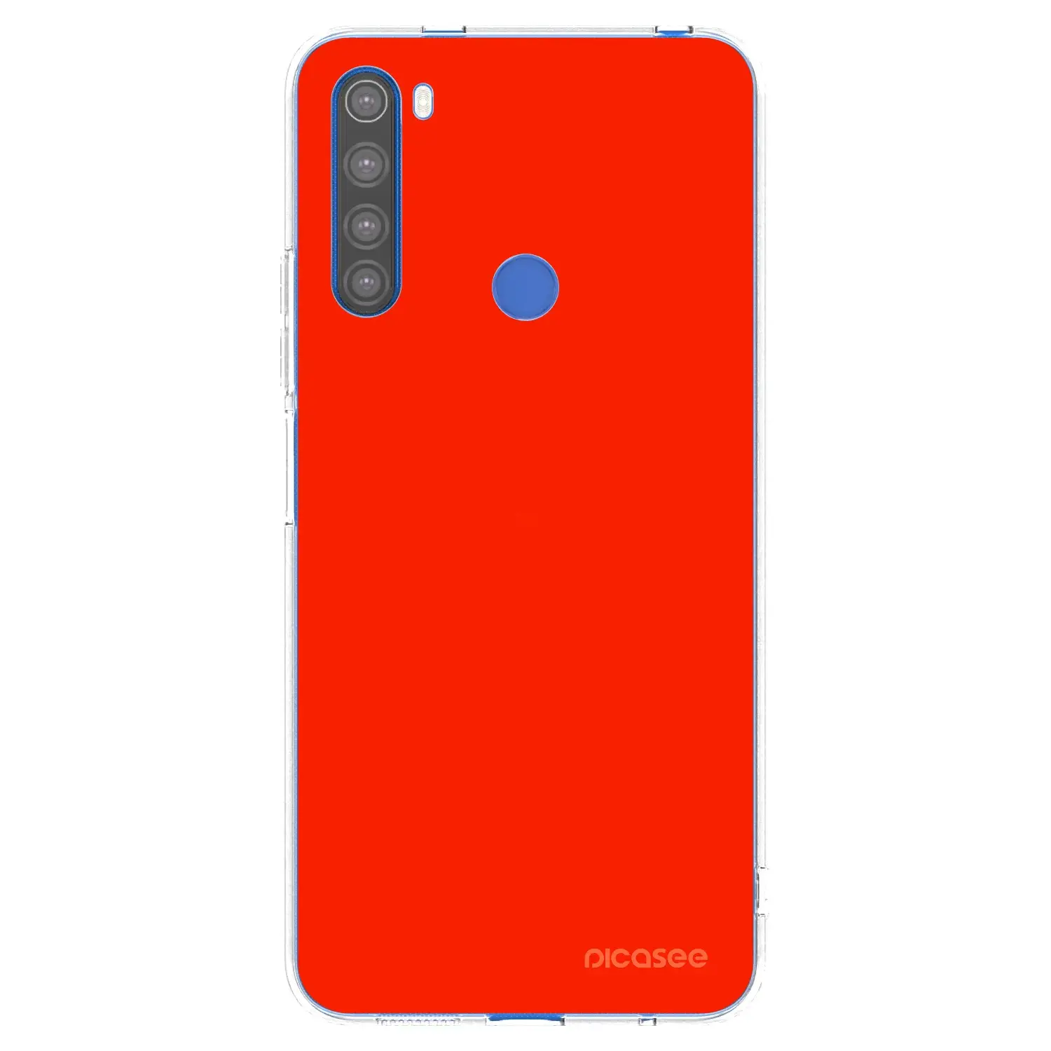 Silikonový průhledný obal pro Xiaomi Redmi Note 8T - Maranello Red