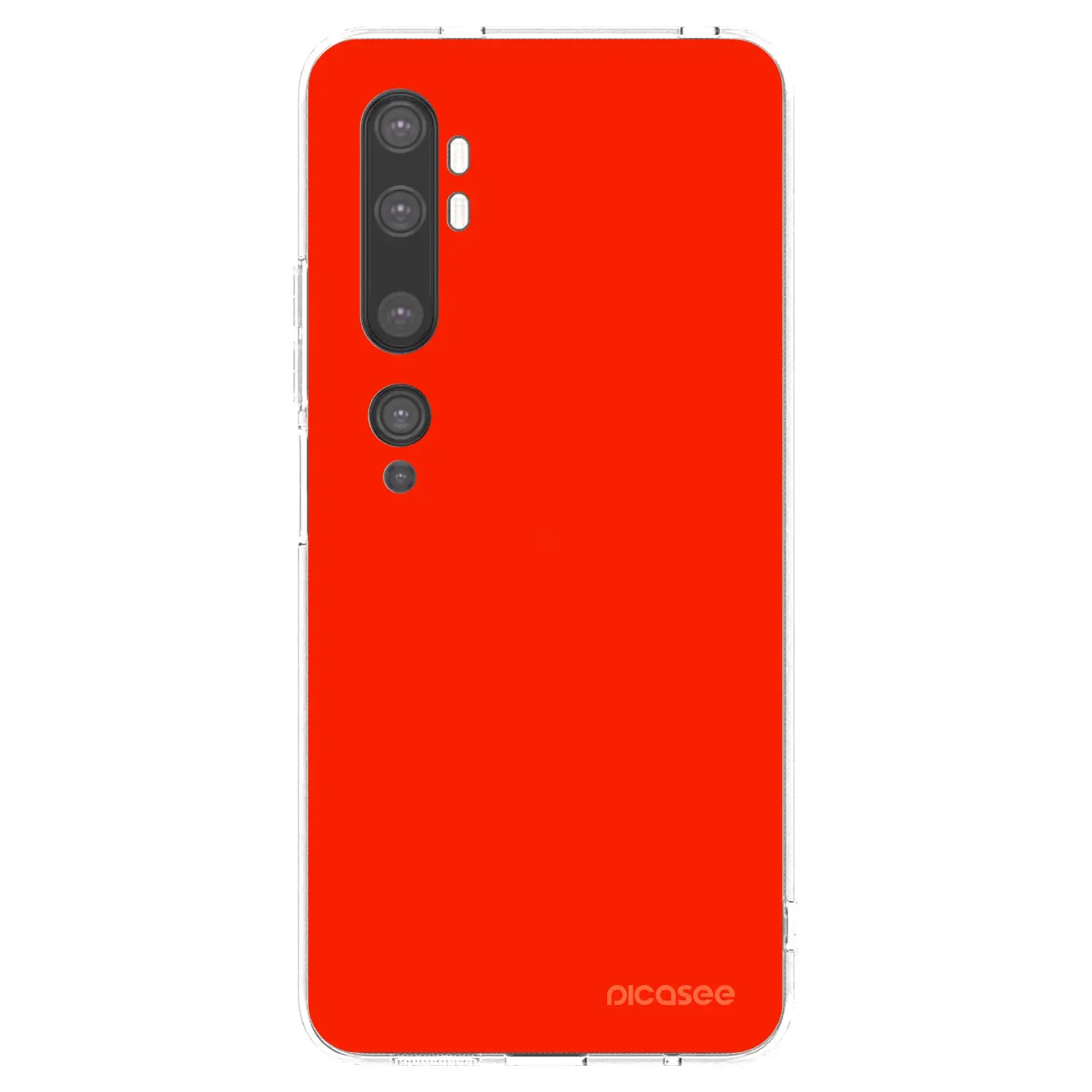 Silikonový průhledný obal pro Xiaomi Mi Note 10 (Pro) - Maranello Red
