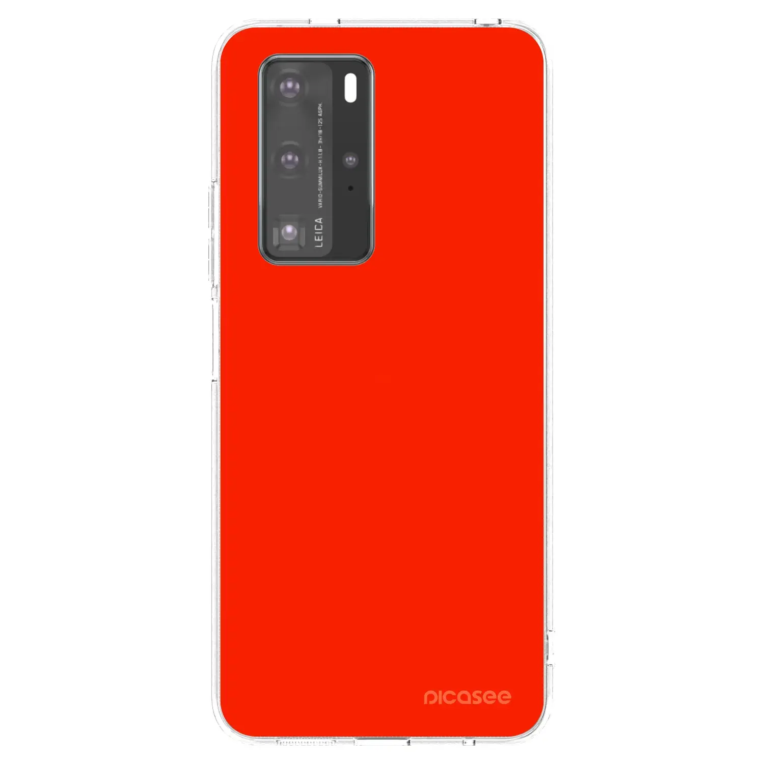 Silikonový průhledný obal pro Huawei P40 Pro - Maranello Red