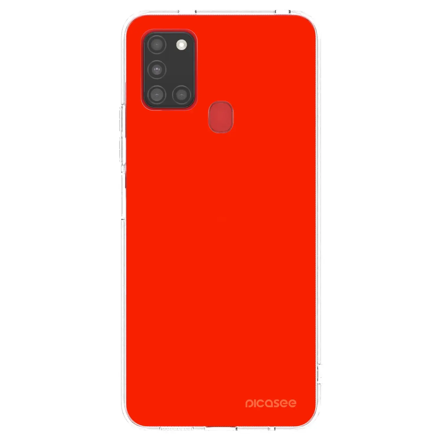 Silikonový průhledný obal pro Samsung Galaxy A21s - Maranello Red