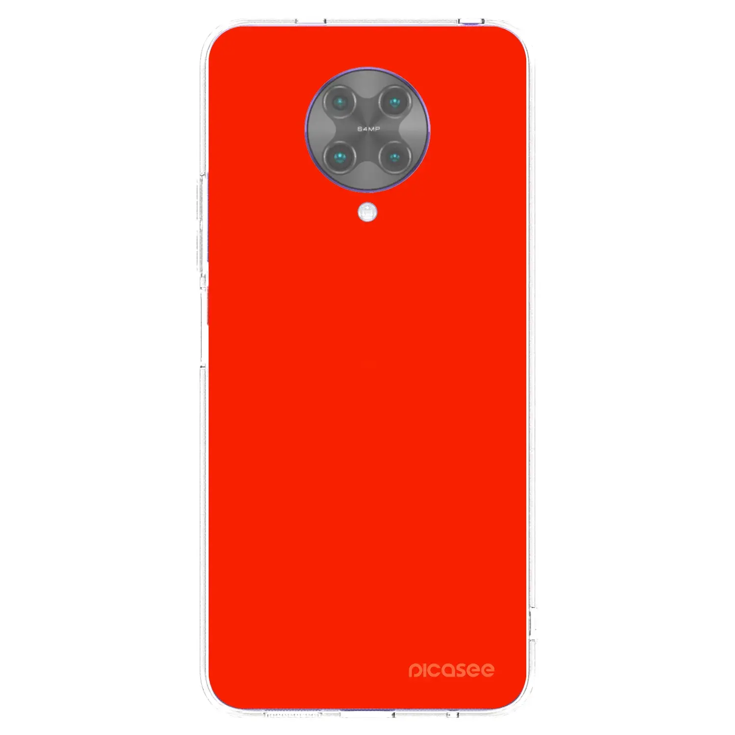 Silikonový průhledný obal pro Xiaomi Poco F2 Pro - Maranello Red