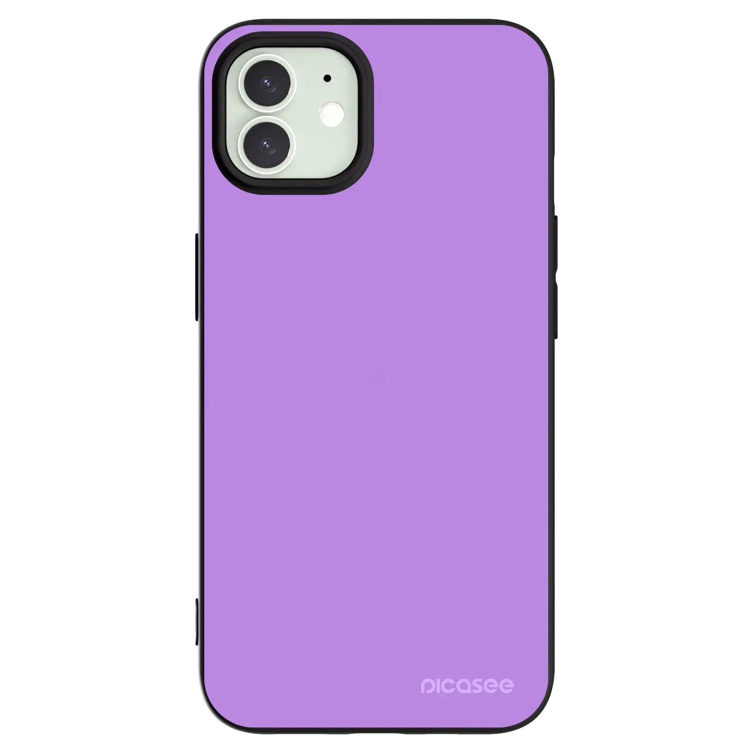 Silikonový černý obal pro Apple iPhone 12 - Mystic Melody