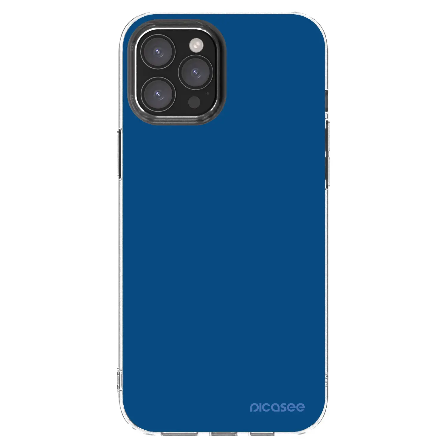Silikonový průhledný obal pro Apple iPhone 12 Pro Max - Navy Blue
