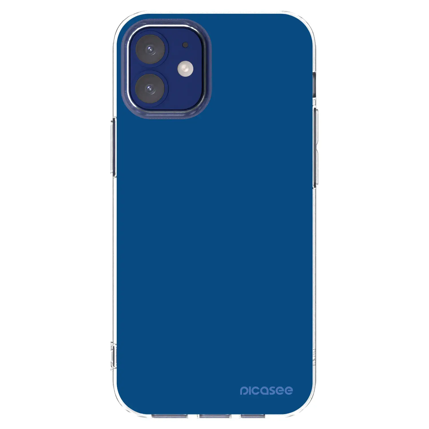 Silikonový průhledný obal pro Apple iPhone 12 mini - Navy Blue