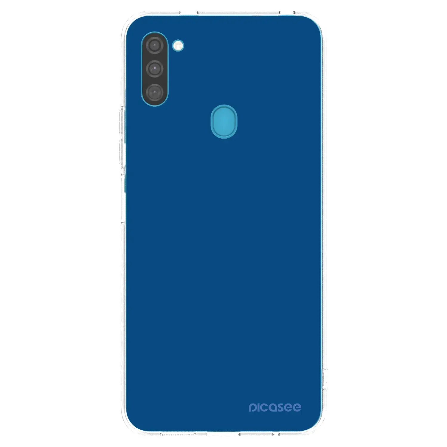 Silikonový průhledný obal pro Samsung Galaxy M11 - Navy Blue
