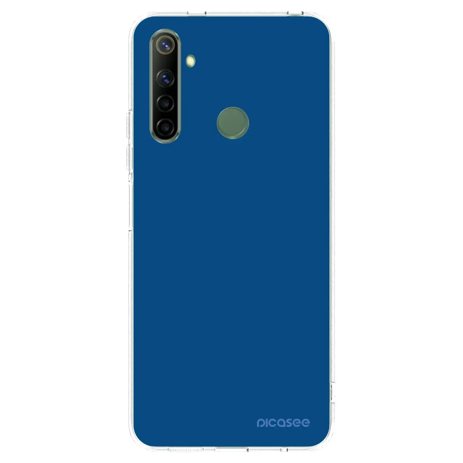 Silikonový průhledný obal pro Realme 6i - Navy Blue