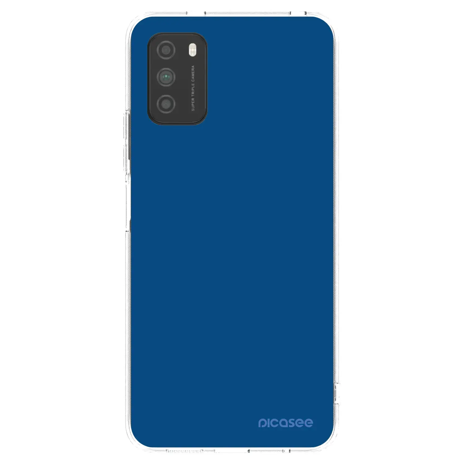 Silikonový průhledný obal pro Xiaomi Poco M3 - Navy Blue