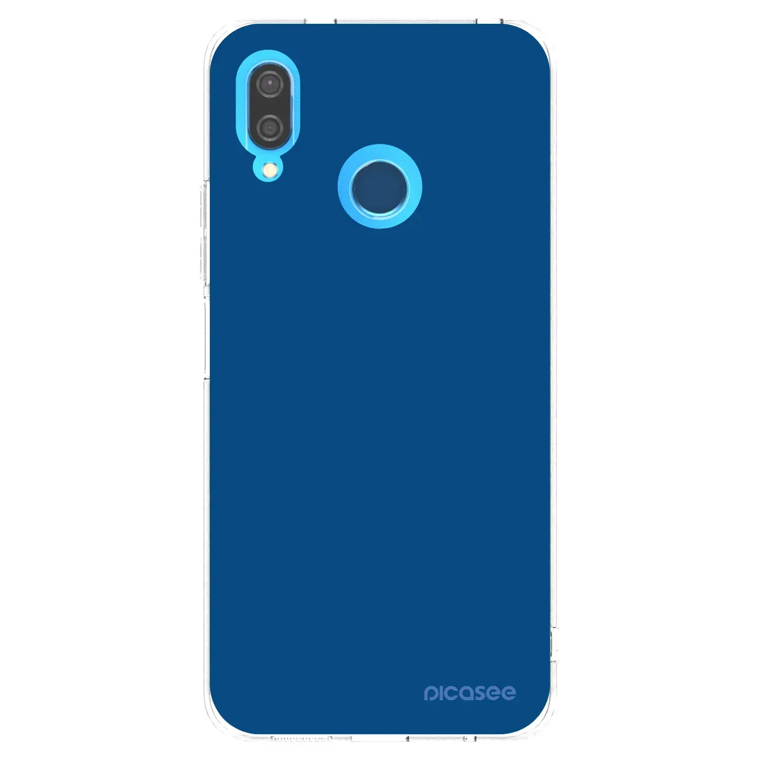 Silikonový průhledný obal pro Huawei P20 Lite - Navy Blue