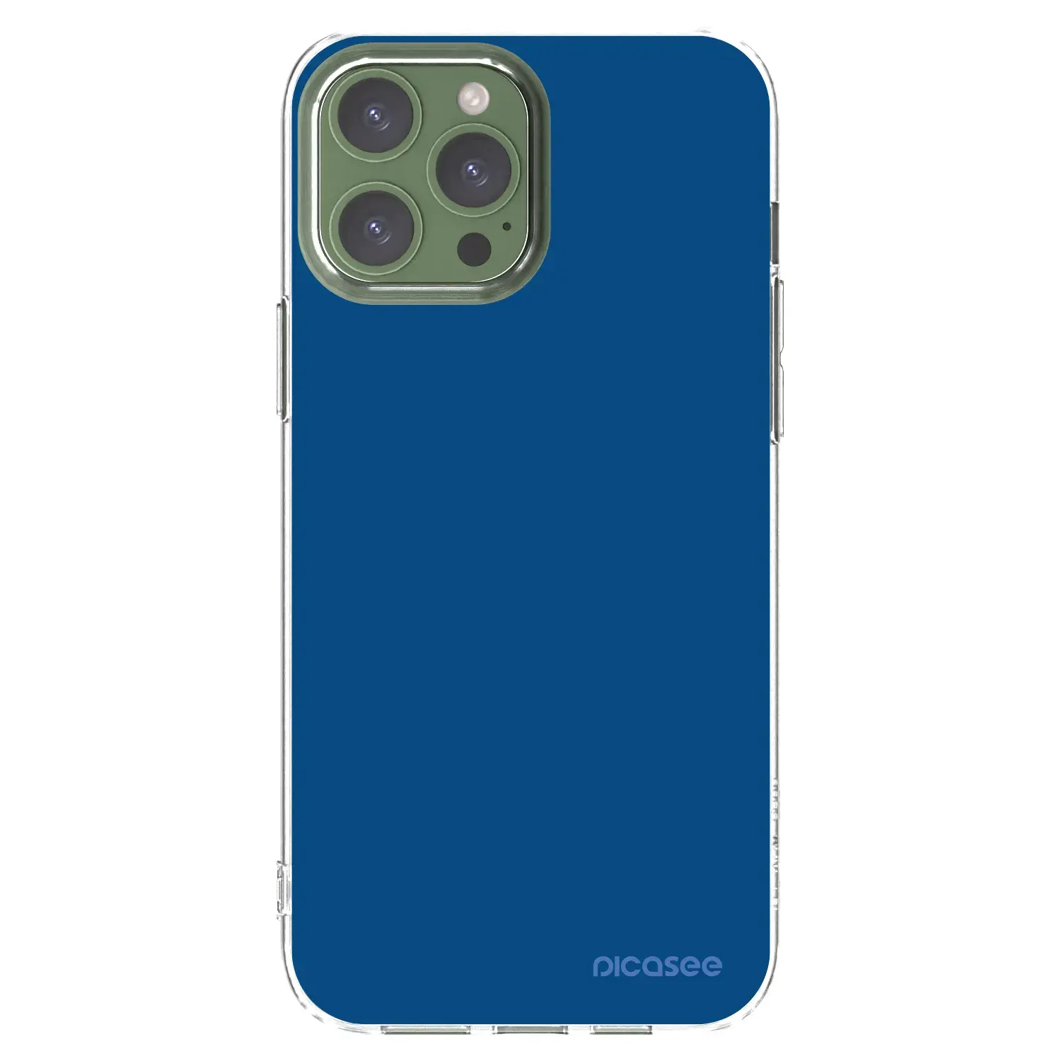 Silikonový průhledný obal pro Apple iPhone 13 Pro Max - Navy Blue