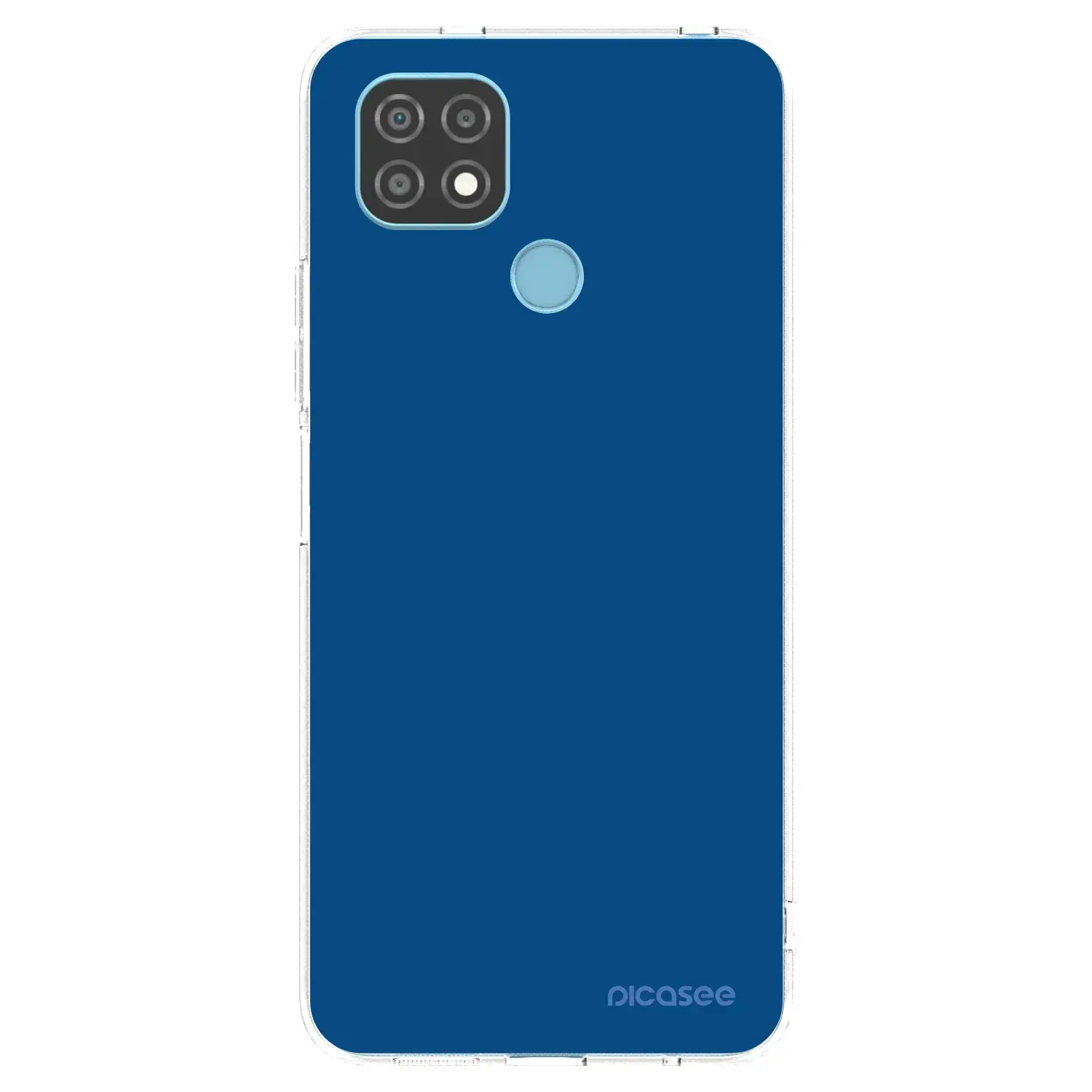 Silikonový průhledný obal pro Realme C21 - Navy Blue