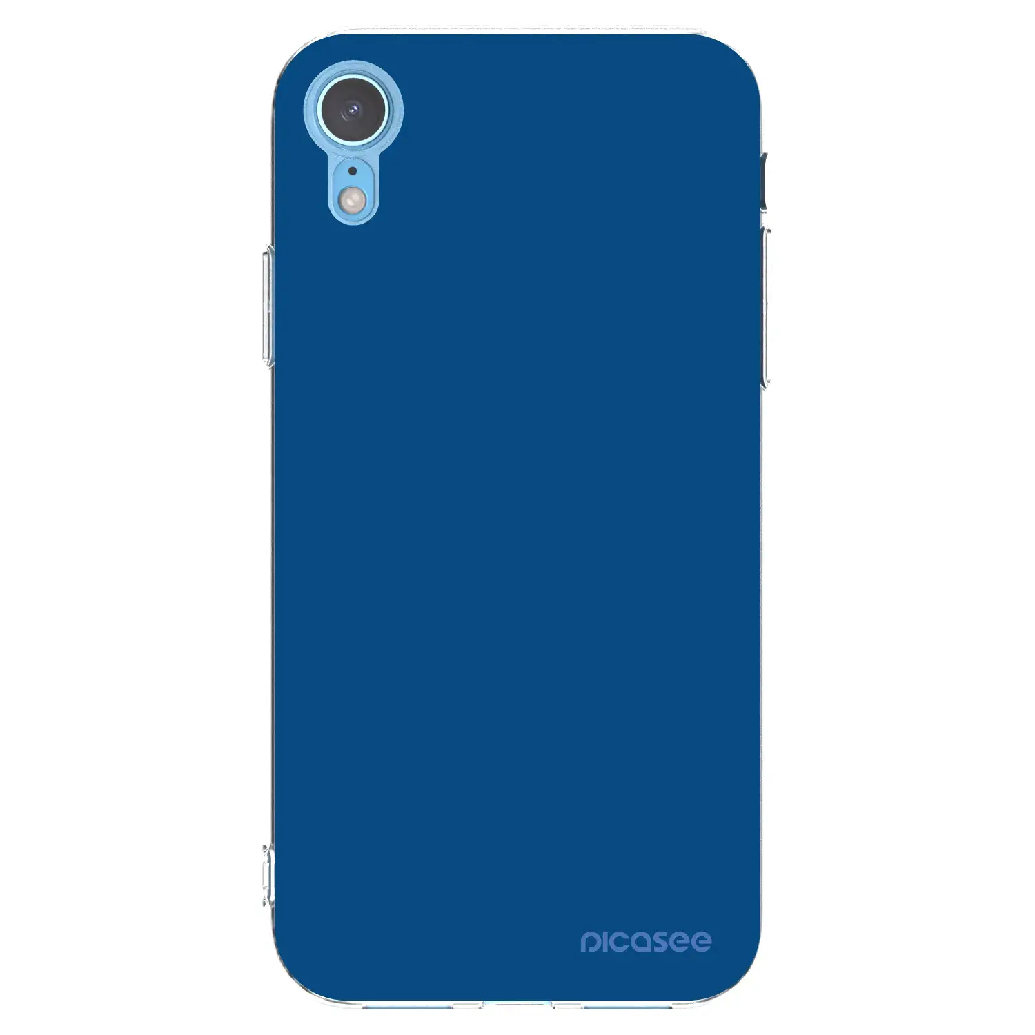 Silikonový průhledný obal pro Apple iPhone XR - Navy Blue