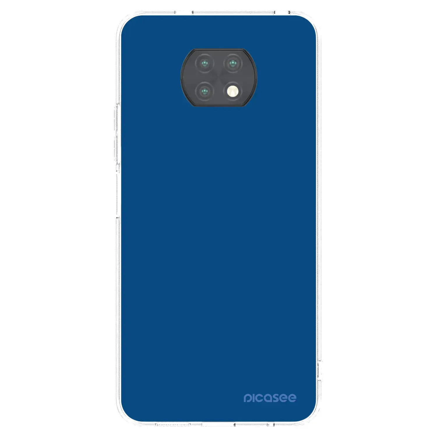 Silikonový průhledný obal pro Xiaomi Redmi Note 9T - Navy Blue
