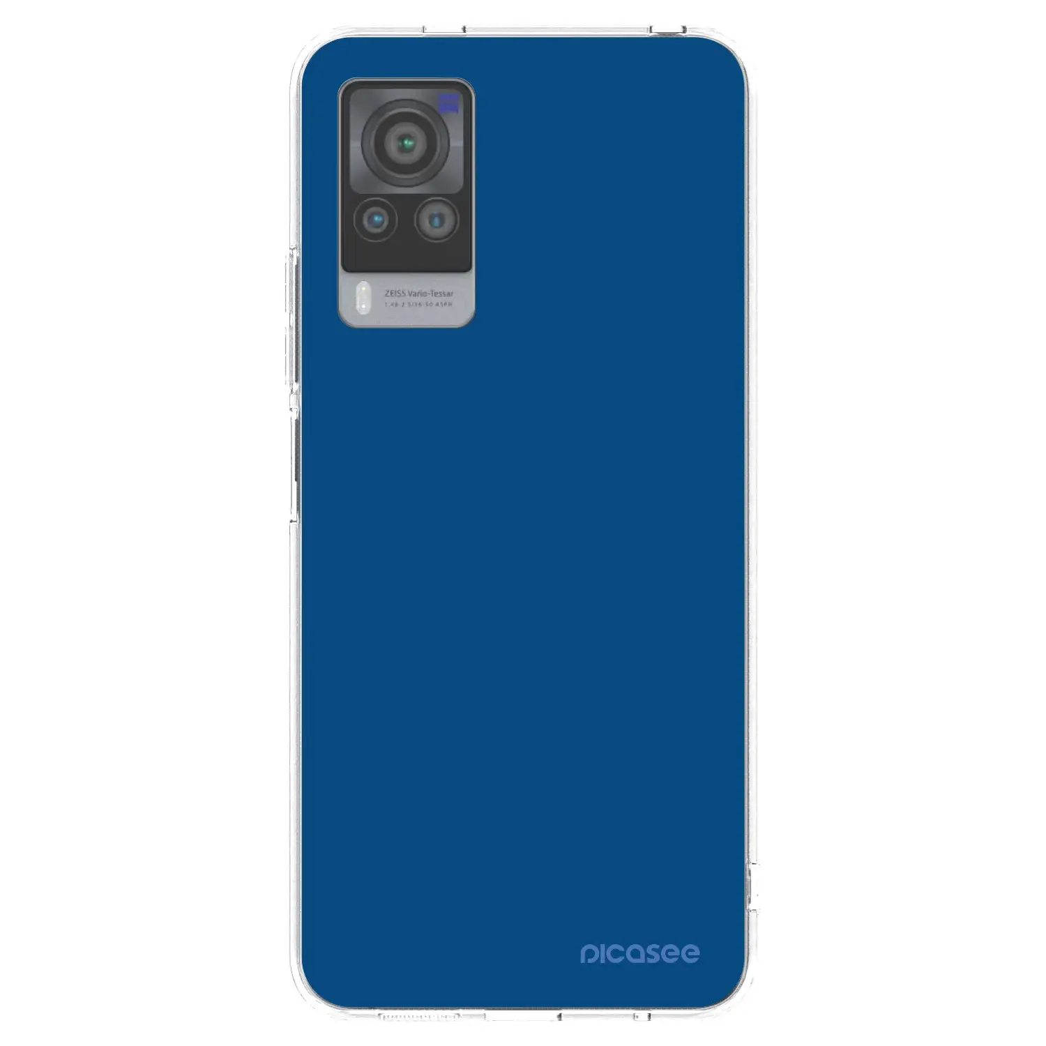 Silikonový průhledný obal pro Vivo X60 Pro 5G - Navy Blue
