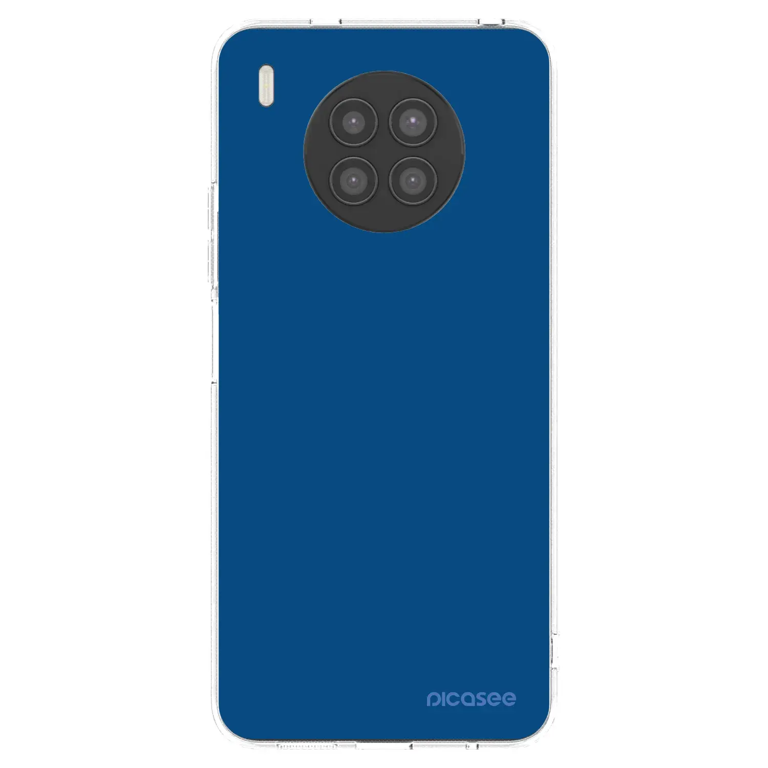 Silikonový průhledný obal pro Huawei Nova 8i - Navy Blue