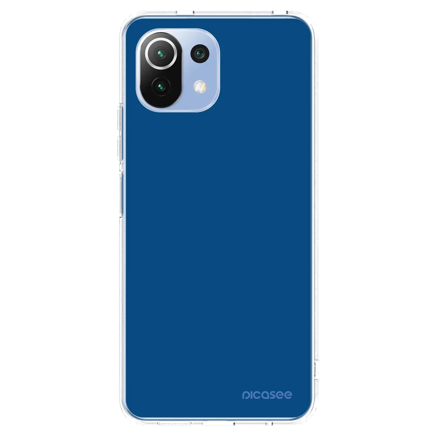 Silikonový průhledný obal pro Xiaomi 11 Lite 5G NE - Navy Blue