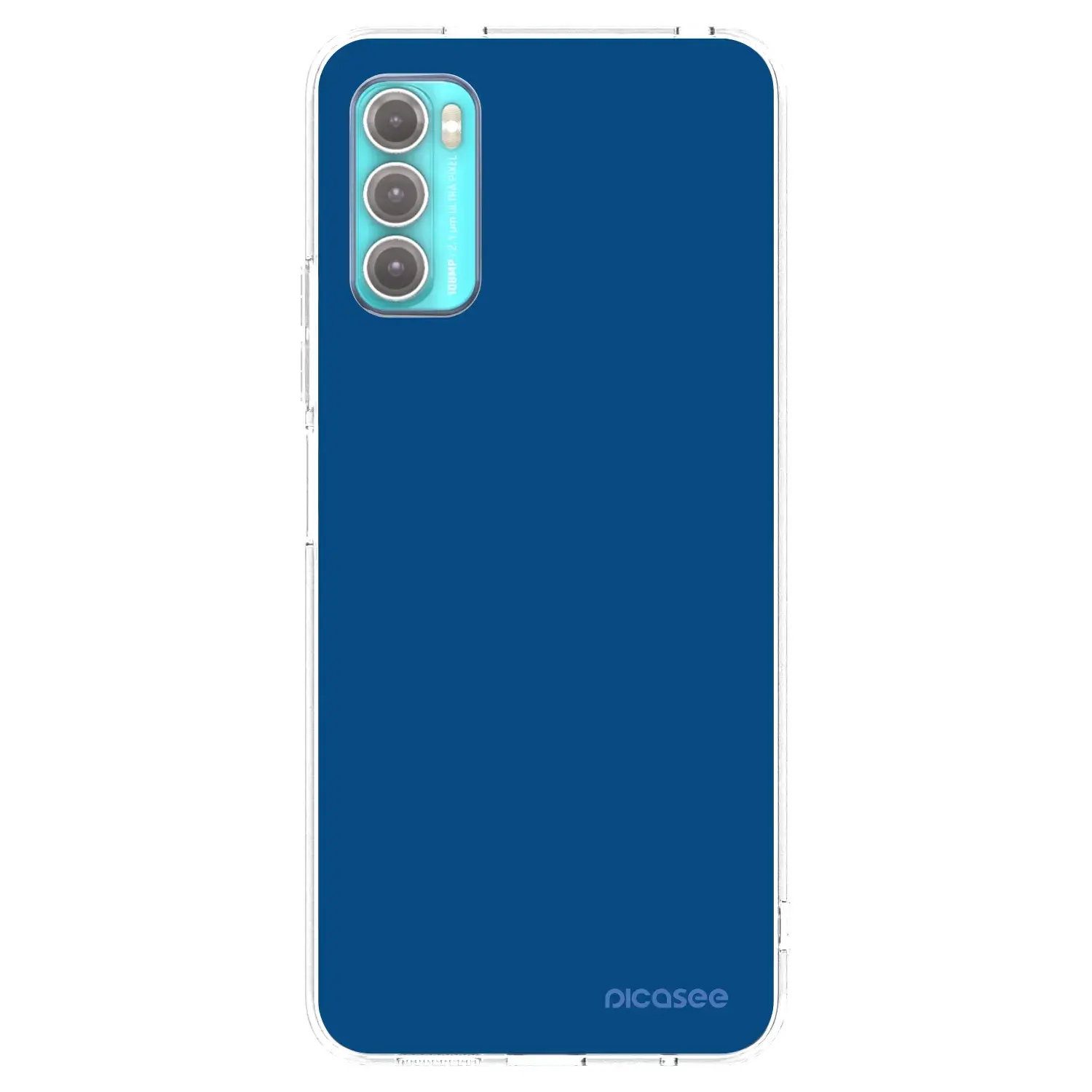 Silikonový průhledný obal pro Motorola Moto G60 - Navy Blue