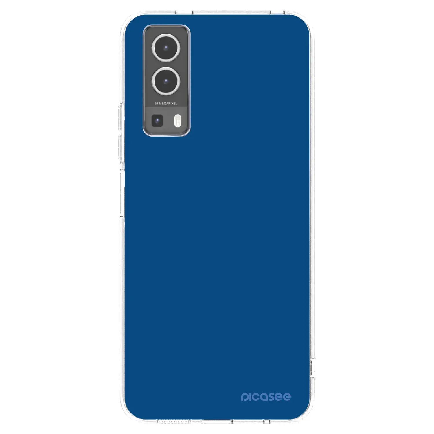 Silikonový průhledný obal pro Vivo Y72 5G - Navy Blue