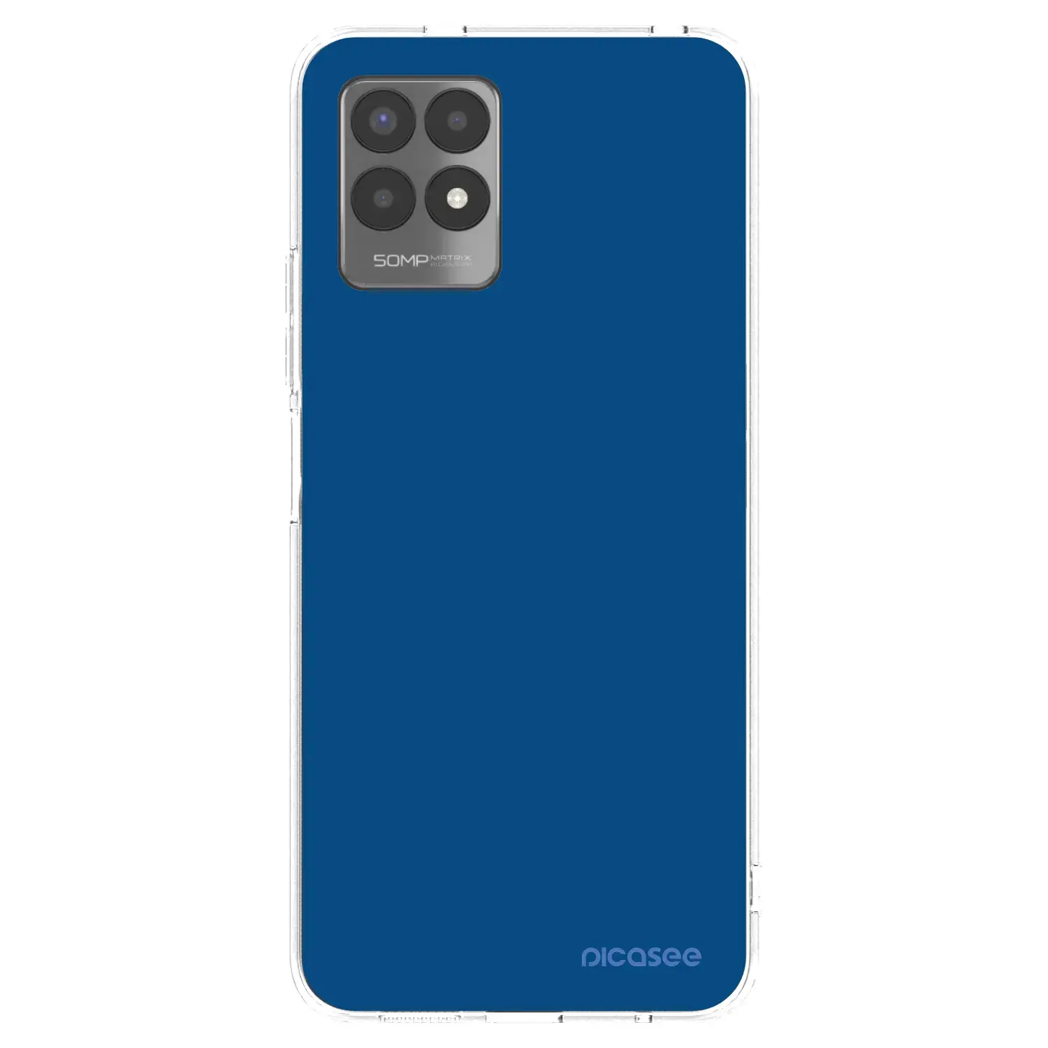 Silikonový průhledný obal pro Realme 8i - Navy Blue