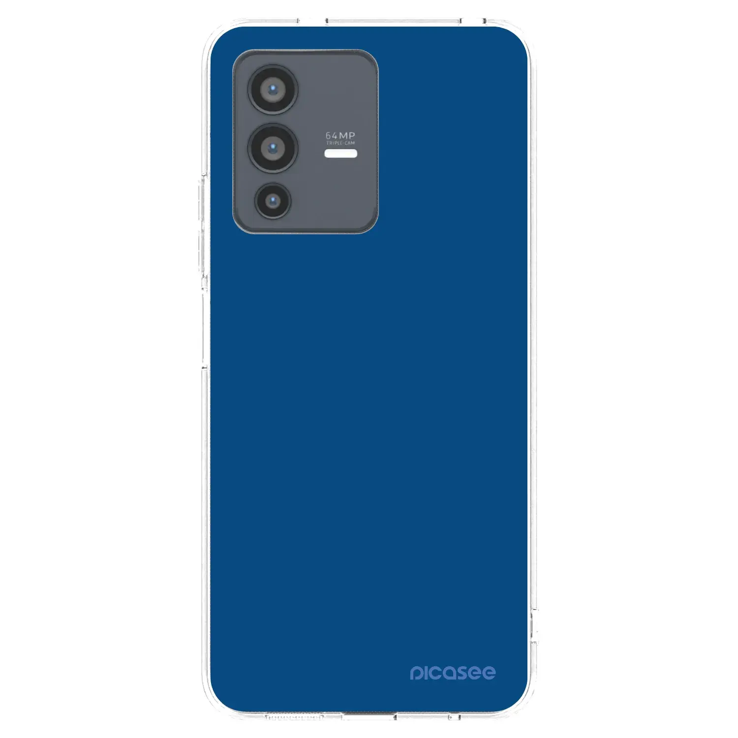 Silikonový průhledný obal pro Vivo V23 5G - Navy Blue