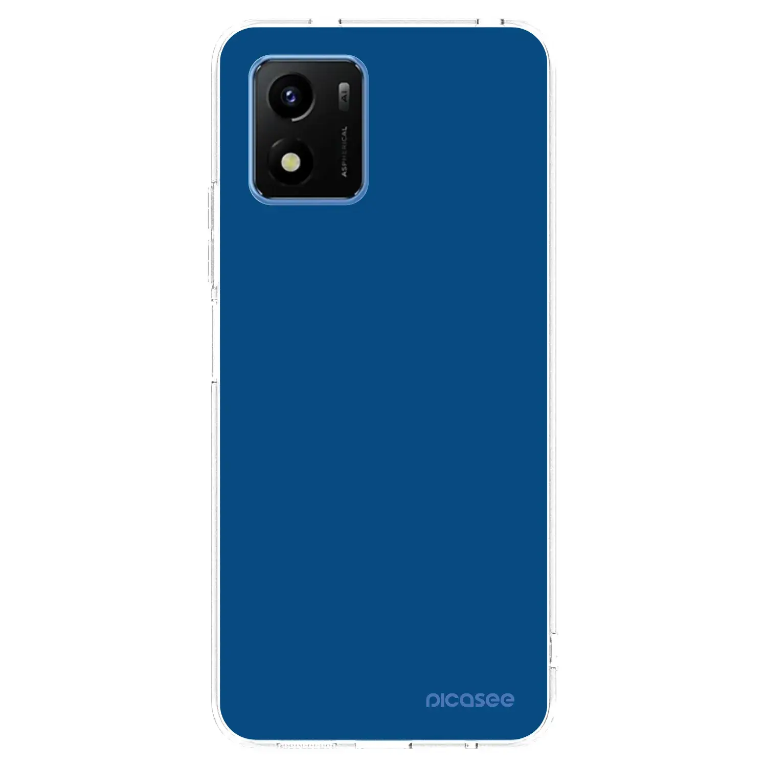 Silikonový průhledný obal pro Vivo Y01 - Navy Blue