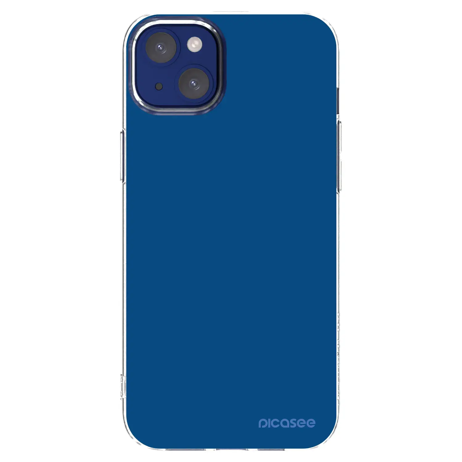 Silikonový průhledný obal pro Apple iPhone 14 Plus - Navy Blue