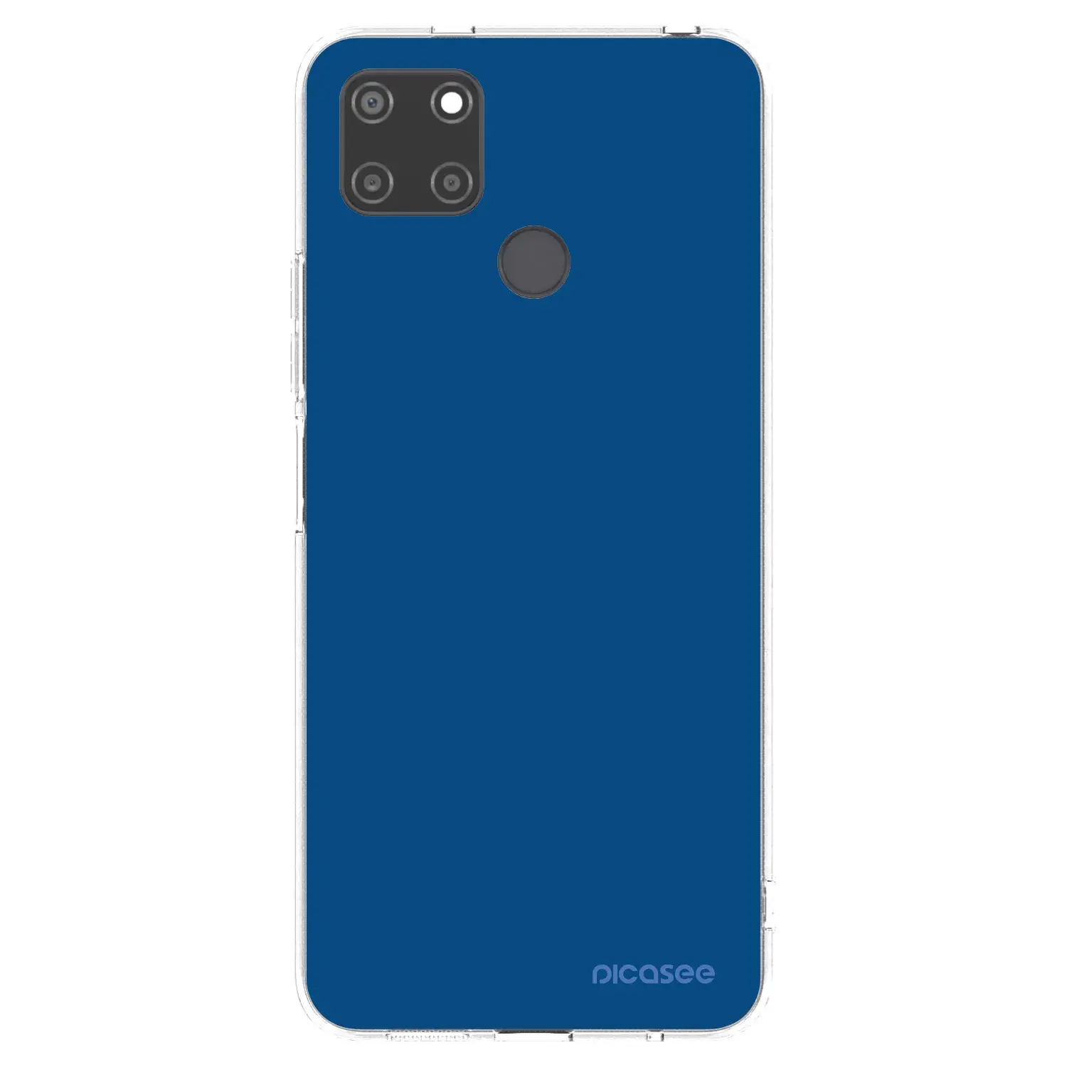 Silikonový průhledný obal pro Realme C21Y - Navy Blue