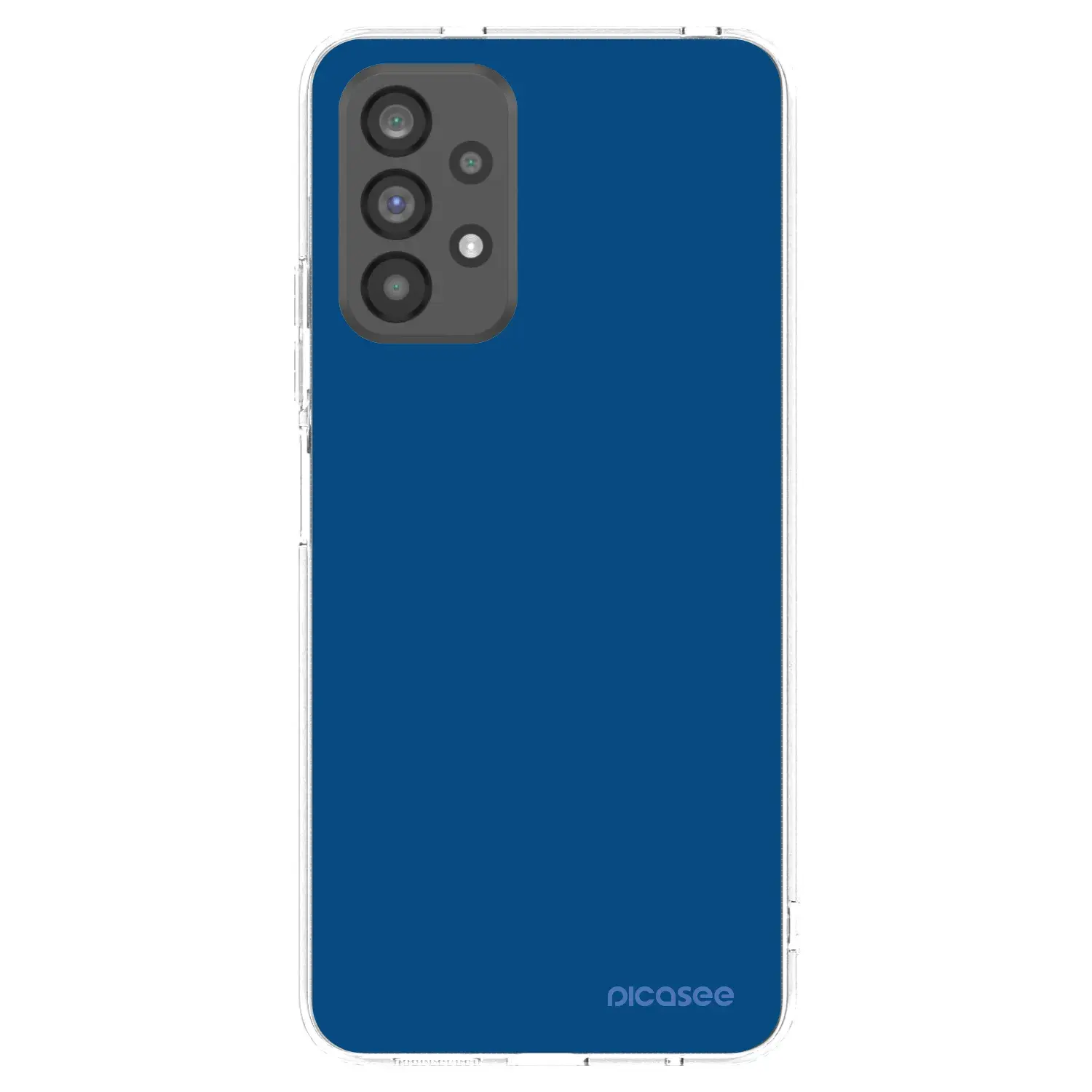 Silikonový průhledný obal pro Samsung Galaxy A73 5G - Navy Blue