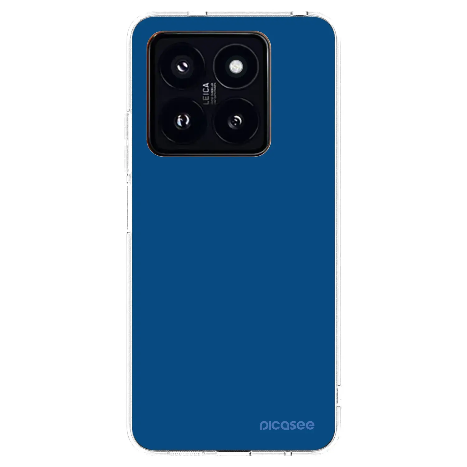 Silikonový průhledný obal pro Xiaomi 14 Pro - Navy Blue