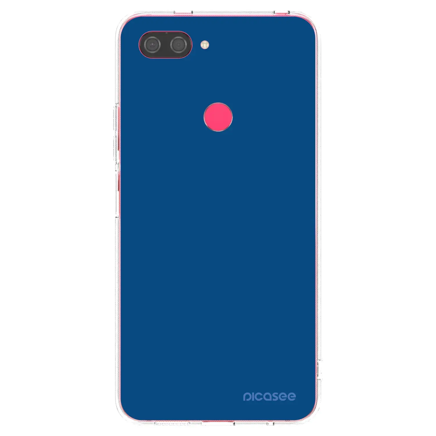 Silikonový průhledný obal pro Xiaomi Mi 8 Lite - Navy Blue