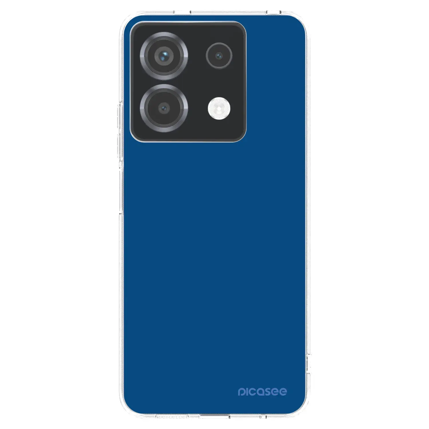 Silikonový průhledný obal pro Xiaomi Poco X6 - Navy Blue