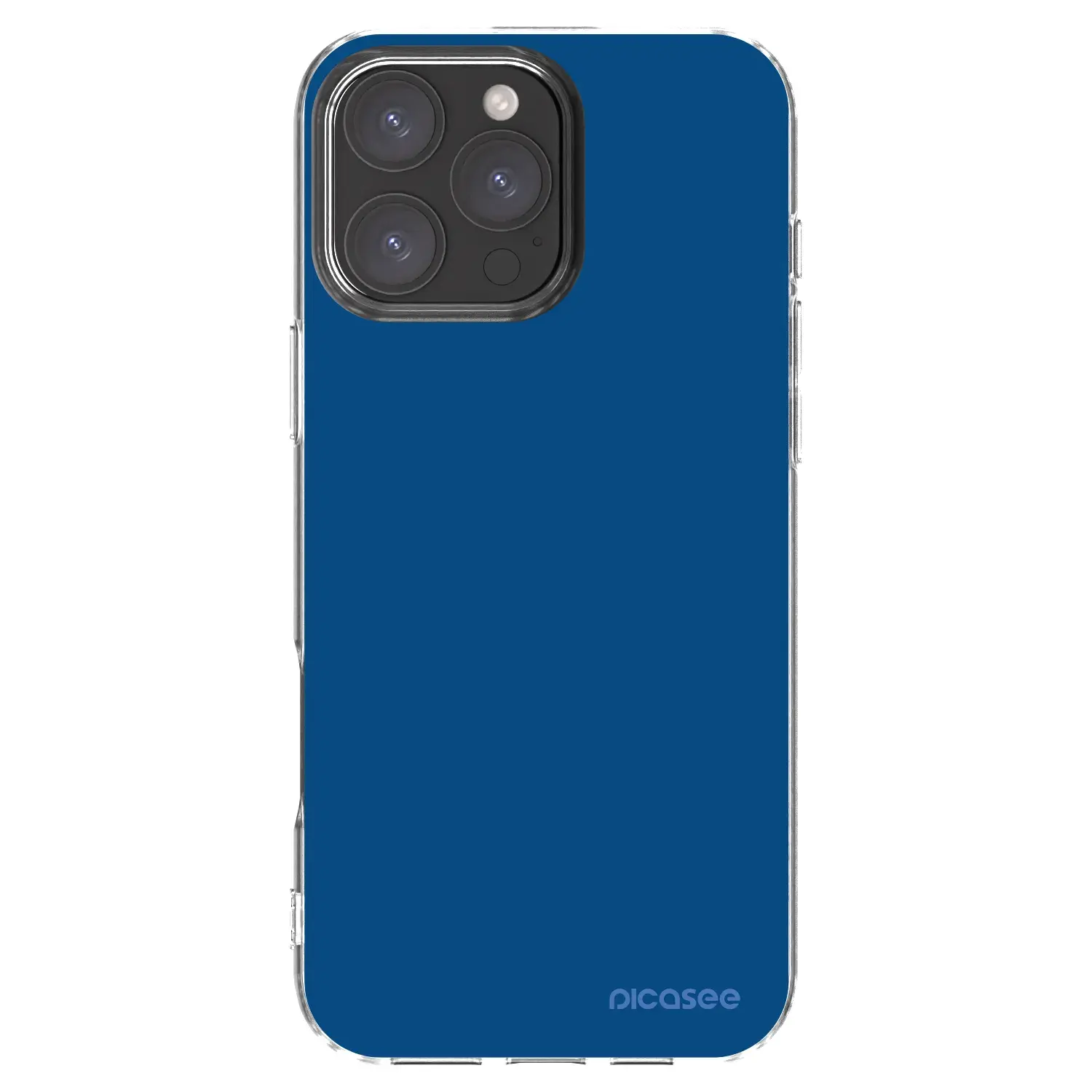 Silikonový průhledný obal pro Apple iPhone 16 Pro Max - Navy Blue