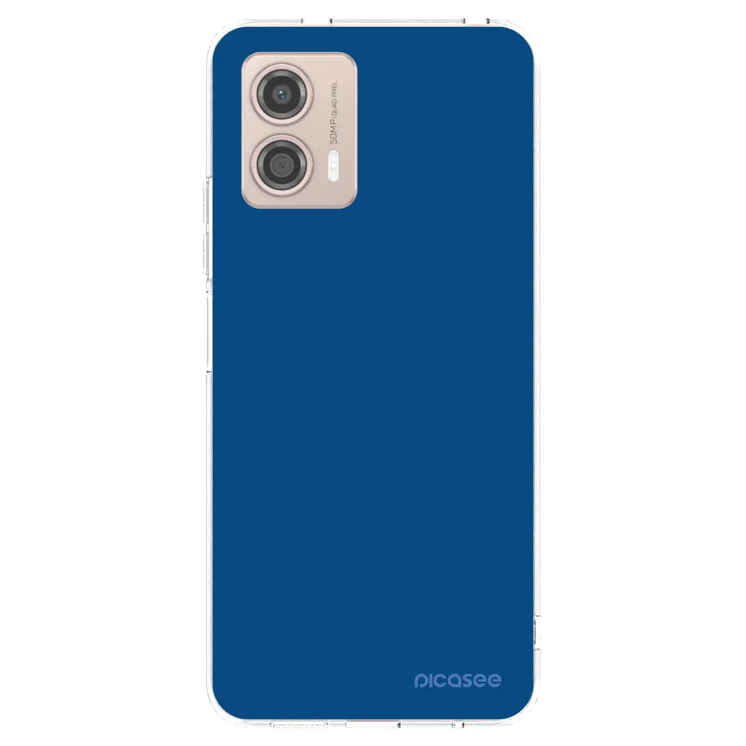Silikonový průhledný obal pro Motorola Moto G53 5G - Navy Blue