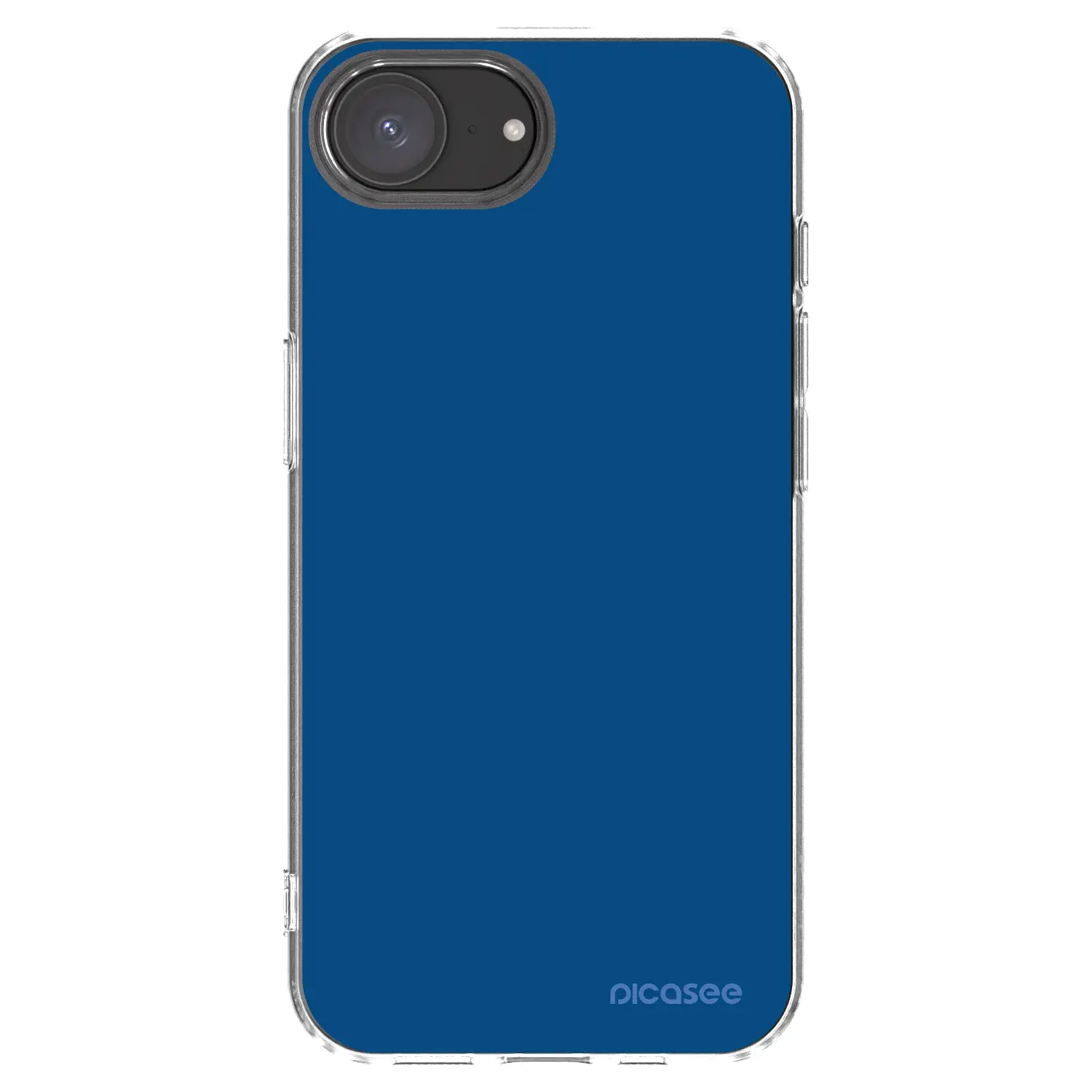Silikonový průhledný obal pro Apple iPhone 16e - Navy Blue